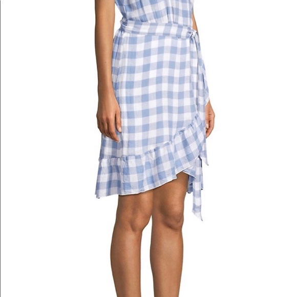 Rails Bridgette Periwinkle & White Wrap Dress Size Small - Picture 2 of 8